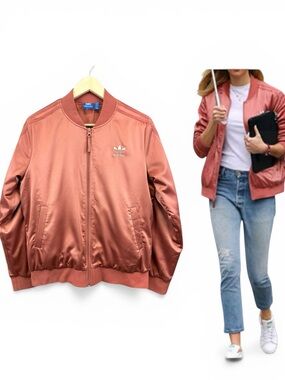 Adidas Originals Satin Bomber Jacket Size Small